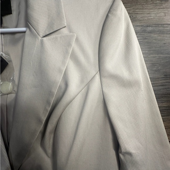 The Limited Cream Tan Blazer Jacket Tailored Fit Notched Lapels - Picture 7 of 15